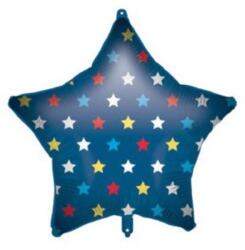  Csillag Blue Star fólia lufi 46 cm (PNN92420)