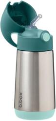 b.box Термо бутилка със сламка b. box - Emerald forest, 350 ml (BX500707)