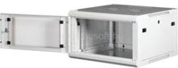 Lande PROlineB 600x600 lapraszerelt 6U 19" fali rack szekrény (szürke) (LN-WB-06U6060-LG-F) (LN-WB-06U6060-LG-F)