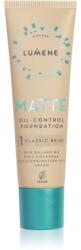 Lumene Matte Oil-Control матиращ фон дьо тен SPF 20 цвят 1 Classic Beige 30ml