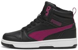 PUMA Puma, Rebound műbőr sneaker, Fekete, Fukszia, 38.5 EU (394685-04-5.5)