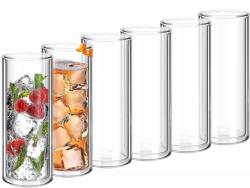 Quasar & Co 6 db-os pohár dupla falú készlet, Quasar & Co. ®, hőálló üveg, átlátszó, 350 ml (44041174)