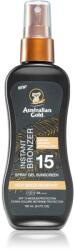 Australian Gold Instant Bronzer слънцезащитен спрей с бронзър SPF 15 100ml