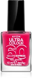 Avon Ultra Colour 60 Second Express бързозасъхващ лак за нокти цвят Fun N Fuchsia 10ml