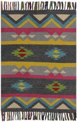 Bakero Kézzel készített szőnyeg rojtokkal, Modern design, Pamut, Téglalap, Többszínű, 60x90cm (bain0000727)