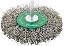 Fortis Perie disc Fortis, fir ondulat inox 0.3mm, 80mm (4317784780803) - bricolaj-mag