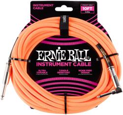 Ernie Ball 10' Braided Cable Neon Orange