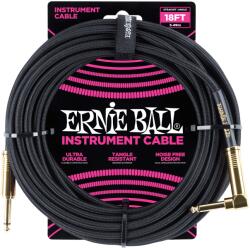 Ernie Ball 18' Braided Cable Black