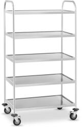 Royal Catering Tálca kocsi - 5 polcos- max. 250 kg (RCSW-5.1)