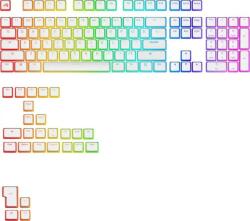 GLORIOUS Aura V3 Keycaps White - Retail - US (GLO-KB-ACC-KC-GPBT-AURA-WHT-US)