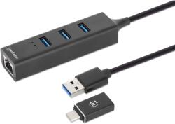 Manhattan 180894 USB Type-C 3.0 Hub - 3 Port (180894)