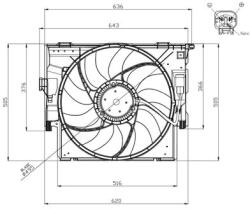 NRF Ventilator, radiator NRF 47956 (47956) - automag