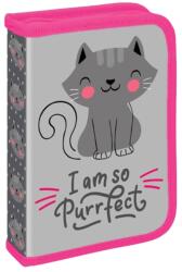 S-Cool Penar neechipat cu 1 fermoar S-COOL SC2464, Motiv I am so purrfect (SC2464) Penar