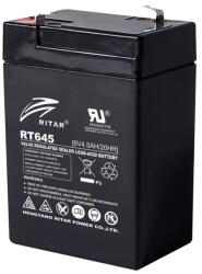 Ritar Power Акумулаторна батерия Ritar Power RT645, 6V, 4.55Ah, AGM, T1 конектори (RT645)