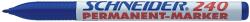 Schneider Permanent marker Schneider Maxx 240, varf rotund 1-2mm - albastru (S-124003) - forit