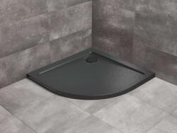 Radaway Doros Stone A 90x90 cm íves zuhanytálca, fekete SDRA9090-01-54S (SDRA9090-01-54S)