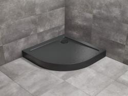 Radaway Doros Stone A 80x80 cm zuhanytálca előlappal, fekete SDRA8080-05-54S (SDRA8080-05-54S)