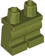 LEGO® 970cm00c155 - LEGO oliva zöld minfigura alsó test, hajlítható rövid láb (970cm00c155)