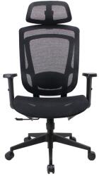 Iris Nimbus fekete ergonómikus, szövet-hálós irodai forgószék fej és háttámasszal NIMBUS FEKETE (NIMBUS FEKETE)