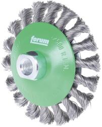 Forum Perie conica Forum, fir rasucit inox 0.35mm, M14, 115mm (4317784861366) - constructii-mag