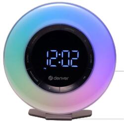 Denver Electronics ENT Denver CRL-342 - FM rádiós ébresztőóra ébresztőfénnyel és természet hangokkal - Fehér (CRL-342)