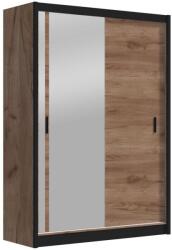 EMS SABRINA gardróbszekrény tükörrel, 150x215 cm, craft tölgy OSLO 150 Craft (MT0048)