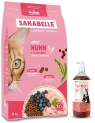  marka niezdefiniowana BOSCH Sanabelle Adult Baromfi 8kg + Lab-V Lazacolaj 100% Minden korú kutyáknak és macskáknak