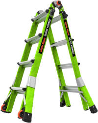 Little Giant Ladder Телескопична стълба от фибростъкло Little Giant, M17 Dark Horse 2.0, 4x4 стъпала (16117-440)