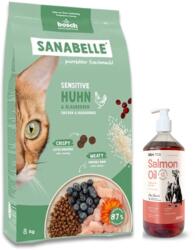 bosch BOSCH Sanabelle Sensitive Baromfi 8kg + Lab-V Lazacolaj 100% Minden korú kutyáknak és macskáknak