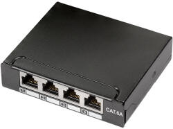 LogiLink Cat. 6A Mini Elosztó, 4 Port, Árnyékolt