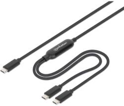 Manhattan 355810 USB kábel 2 M USB C 2 x USB C Fekete (355810) (355810)