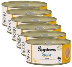 Applaws Konzerv macskáknak Senior csirkés zselében 6 x 70 g