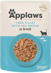 Applaws macskáknak tonhallal és tengeri keszeggel húslevesben 6 x 70 g