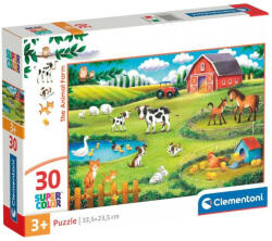 Clementoni 20286 Super Color puzzle - Az állatfarmon (30 db) (20286)