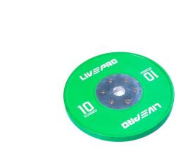 LIVEPRO Livepr - Rubber Colored Competition Bumper Plate - Olimpiai Súlyemelő Tárcsa - 15 Kg Súlytárcsa
