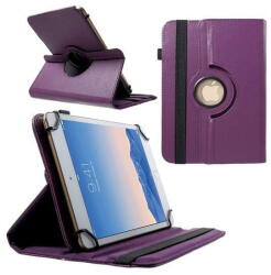 Gigapack GT_83945 Tok álló, bőr hatású (FLIP, asztali tartó funkció, univerzális, 360°-ban forgatható, 9-10" méret) LILA [Alcatel 1T 10.1 WIFI (OT-8091)] (GT_83945)