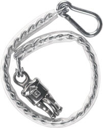 Kerbl ham de legare cu lanț și acoperire PVC, cu cârlig pentru panică și carabină (50 cm)