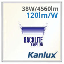 Kanlux LED panel (600 x 600mm) 38W/4560Lm - természetes fehér 115°(Blingo - Backlite panel) (37176)