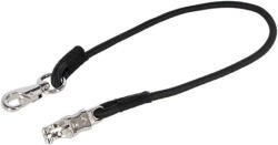 Coardă elastică Kerbl pentru legarea cailor, cu carabină rotativă și cârlig de panică (90 cm)