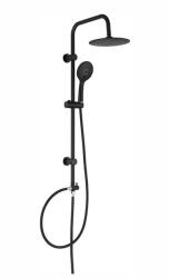 Diplon zuhanyrendszer kerek, fekete, csaptelep nélkül (BGQ1616BL) (BGQ1616BL)