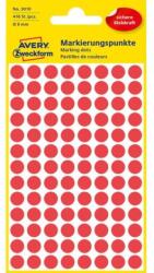 Avery-Zweckform Kerek címkék 8 mm-es Avery piros