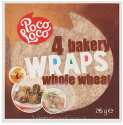 Poco Loco Teljes kiőrlésű lágy tortilla 245g - delfinbuvar