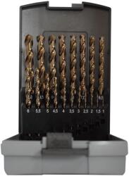 Fémfúró készlet HSS-CO 5% 19 db-os Abraboro (ABR-004943)