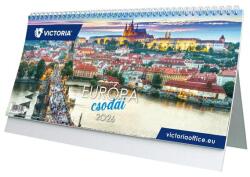 Victoria Office Naptár, asztali, álló, VICTORIA OFFICE Európa Csodái (2027 évi) (VI7AS-ECFAL-HH) - kellekanyagonline
