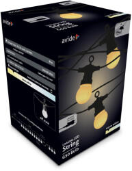 Avide Kültéri Füzér 5m meleg fehér Sorolható (AOS10LE40L-WW)