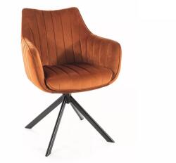 SIGNAL MEBLE Szék AZALIA VELVET | fahéj (AZALIAVCCY)