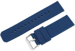 Műanyag okosóra szíj, gyorskioldós, kék színű, normál hossz, 24 mm (9364-7)