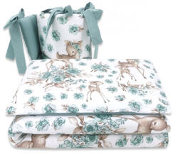  Baby Shop 3 részes ágynemű garnitúra - őzike menta