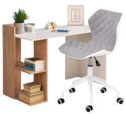 Halmar Garnitúra - Asztal FINO fehér Székek MATRIX szürke