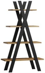 Signal TIPI tölgyfa wotan / fekete 136x80 cm polcos állvány TIPI wotan / fekete 136x80 cm